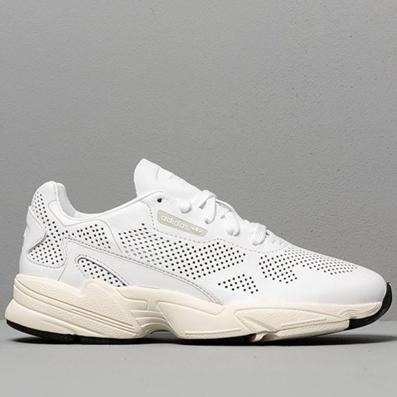 NWT Adidas Falcon Allluxe White Sneakers Flatform - Picture 2 of 7